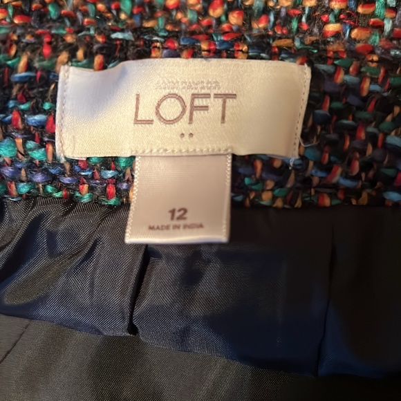 Ann Taylor Loft Women’s Size 12 Multicolor Tweed Pencil Skirt - Picture 3 of 4